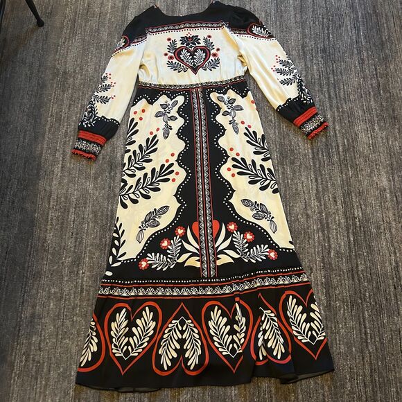 Caroline Constas Scarf Long Sleeve Maxi Dress, NWOT, Size S - Picture 4 of 12